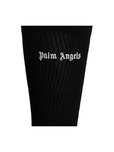 Haftowane skarpety Palm Angels czarne