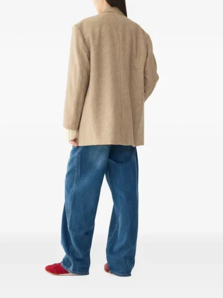 Geacă Tomboy cu model herringbone cu două rânduri de nasturi