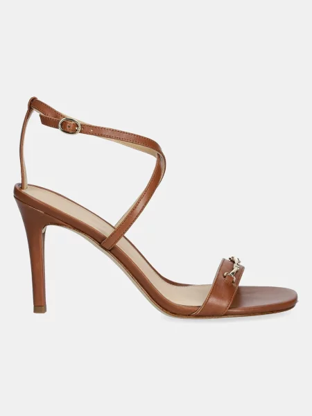 Usnjeni sandali MICHAEL Michael Kors Lena rjava