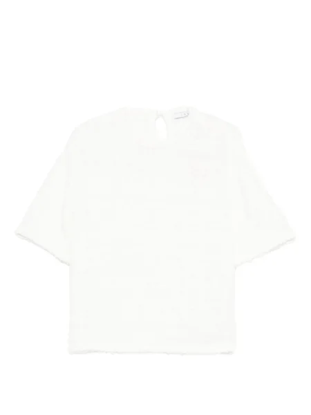 Tricou Iro din tweed alb