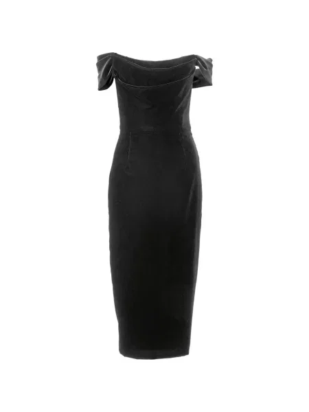 Midi šaty Carolina Herrera čierna