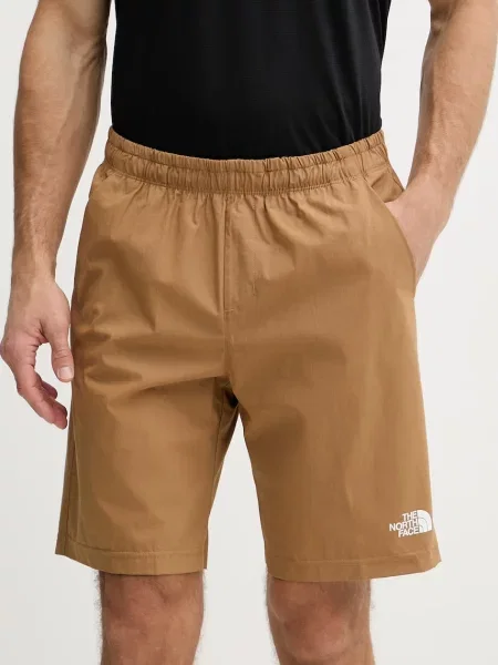 The North Face športne kratke hlače z elastanom rjava