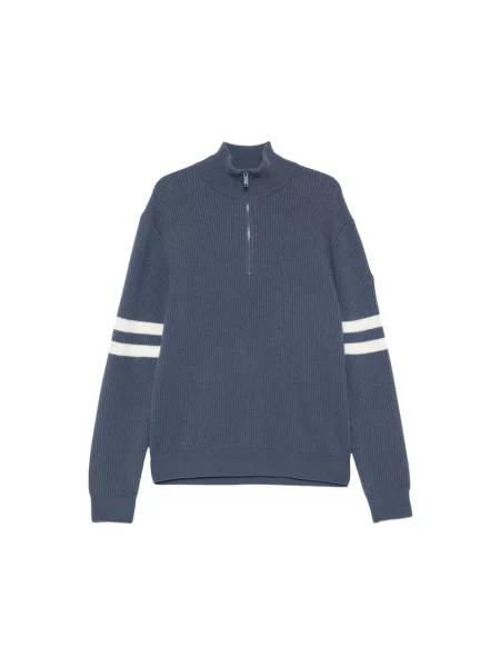 Sweter Canada Goose wełniany w paski niebieski