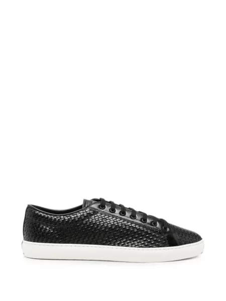 Sneakerși Prada cu șireturi din dantelă negru