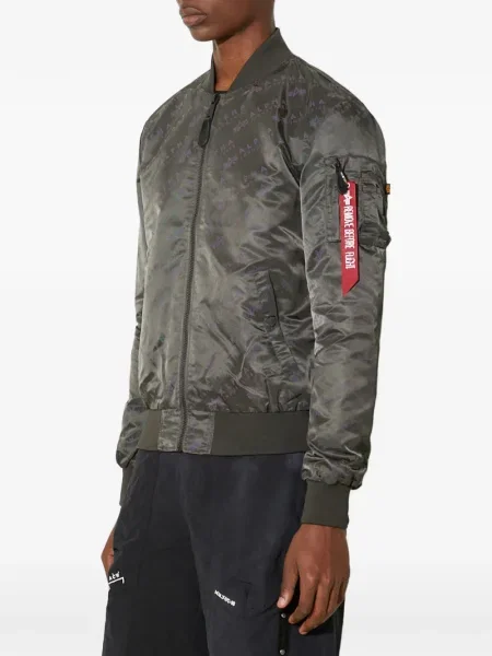 Geacă Alpha Industries cu imagine gri