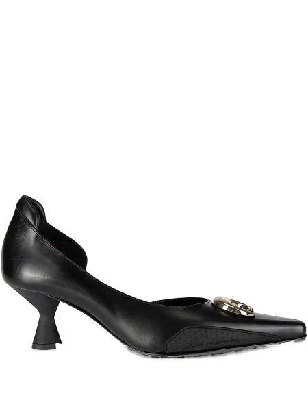 Pantofi cu toc Marine Serre din piele negru