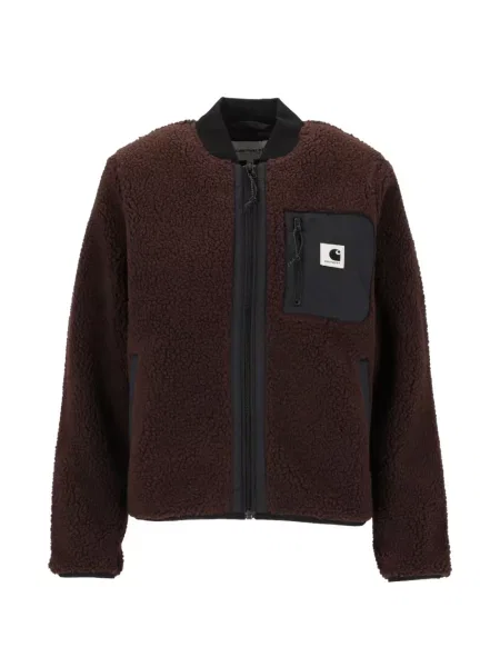 Geacă Carhartt Wip din fleece maro