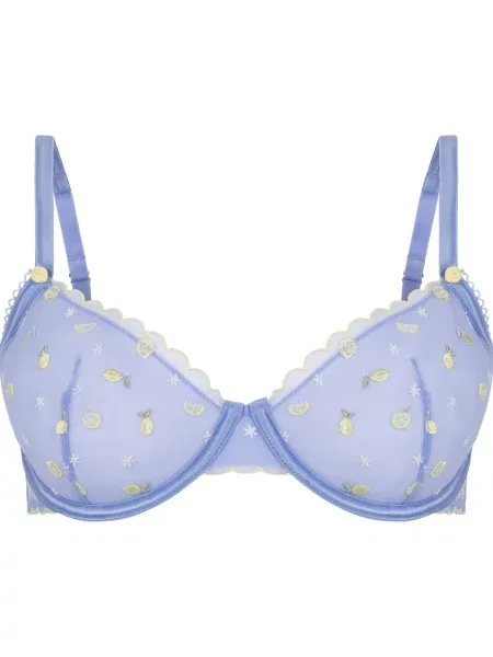 Hunkemöller Sutien Harriet deschis / galben citron / oliv albastru