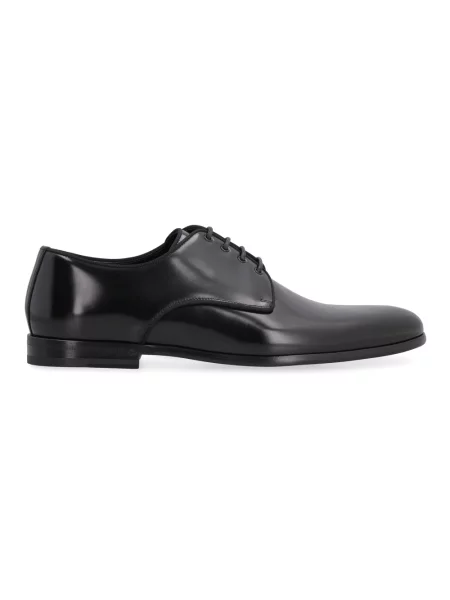 Derby Dolce And Gabbana skórzany czarny