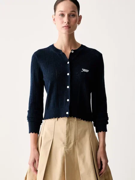 Tommy Jeans ζακέτα γυναικεία με μπλε
