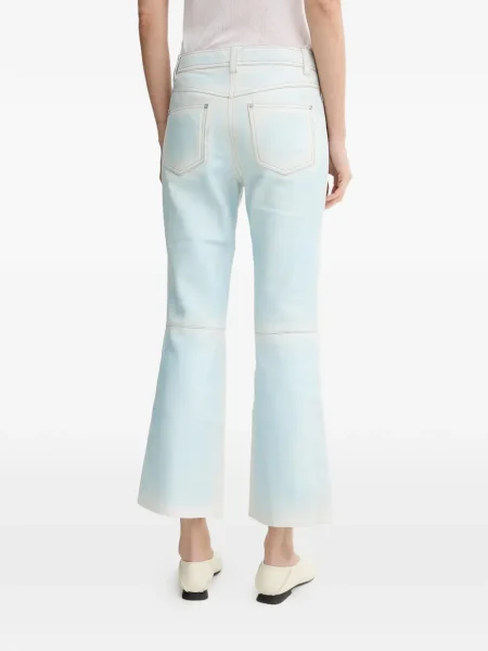 Pantaloni Stand Studio din piele albastru