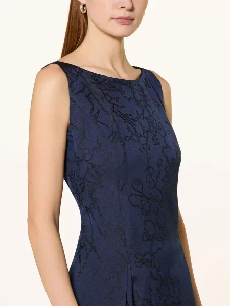 Vera Mont Sukienka Koktajlowa Z Żakardu blau