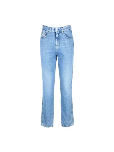 Jeansy straight leg Diesel niebieskie