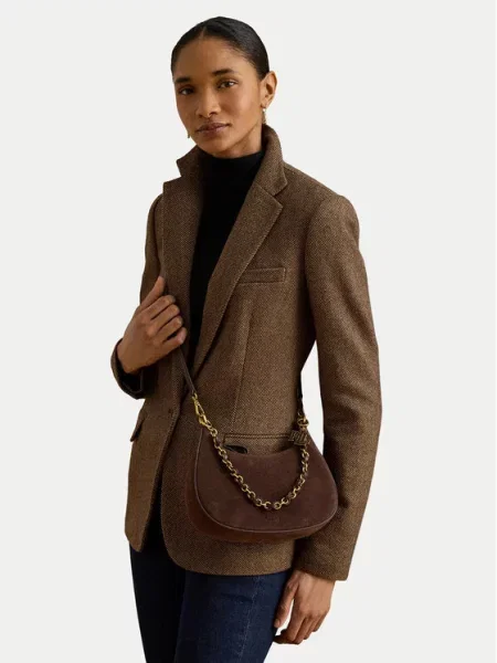 Ročna torba LAUREN RALPH LAUREN rjava
