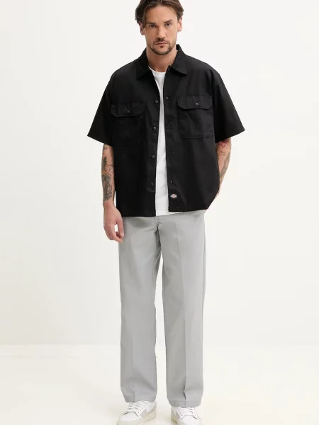 Hlače Dickies siva