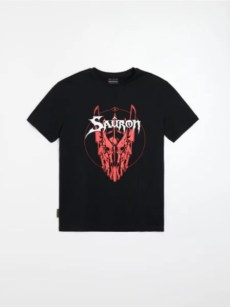 Prsten Sinsay s potiskem černý