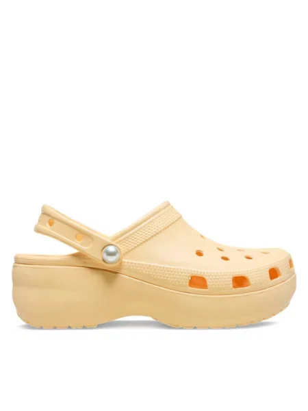 Pantofle Crocs zlaté