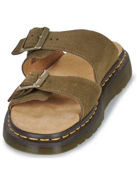 Pantofi Dr. Martens din piele de căprioară kaki