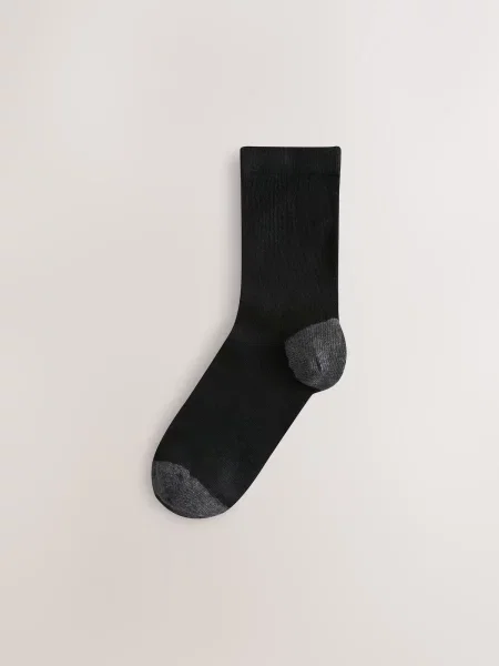 Next Ponožky béžová / svetlosivá / sivá melírovaná čierna