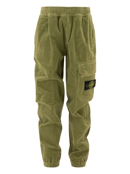 Spodnie cargo dziecięce Stone Island zielone