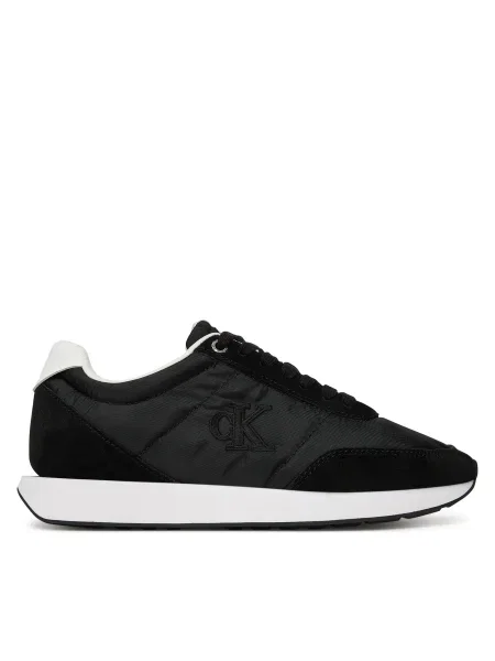 Sneakers Calvin Klein Retro Runner Lace Up Mg negru