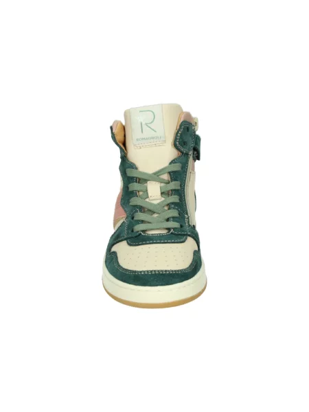Sneakersy Romagnoli skórzane zielone