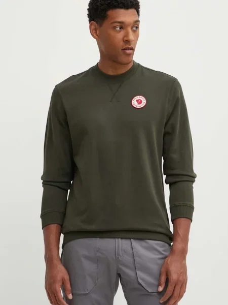 Свитер Fjallraven с автографом зеленый