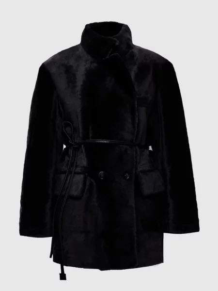 Двобортна дублянка з Babe Pay Pls чорна