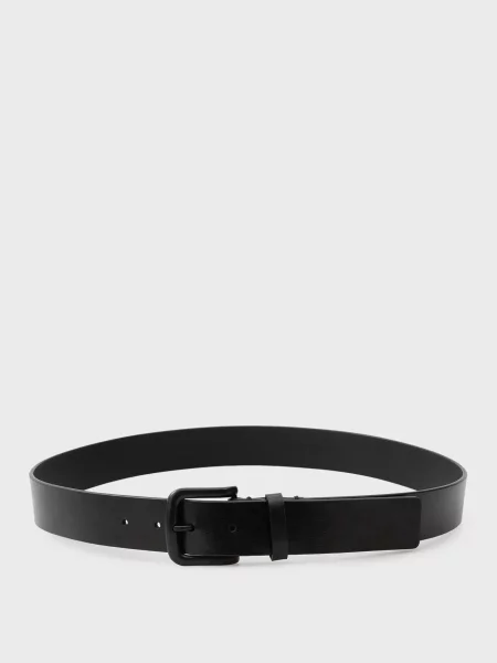 Шкіряний ремінь Calvin Klein чорний