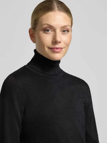 Sweter z golfem z mieszanki Christian Berg Woman czarny