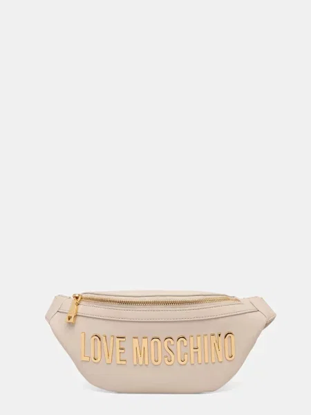 Чанта за кръст Love Moschino бежово