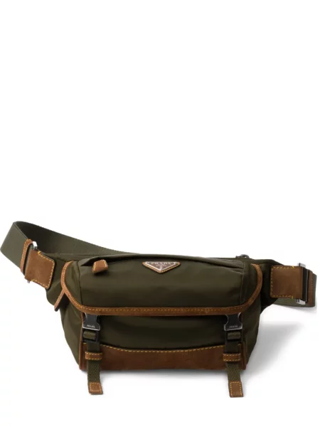 Geantă Prada din canvas verde