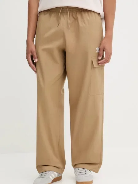 Adidas Originals pantaloni de Essentials verde drept bej