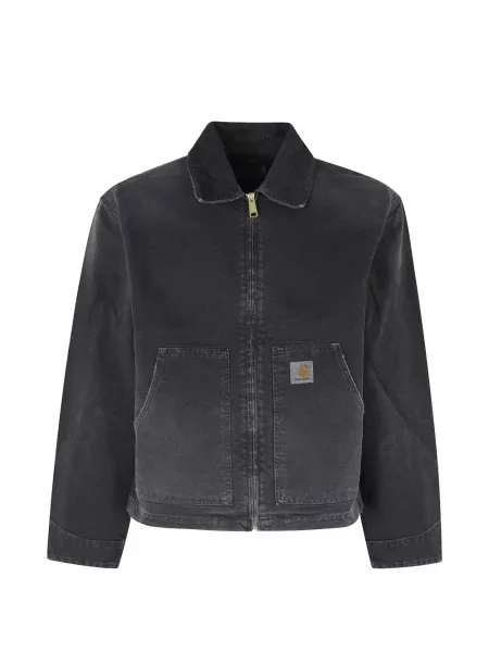 Gulerat geacă Carhartt Wip de catifea cord gri