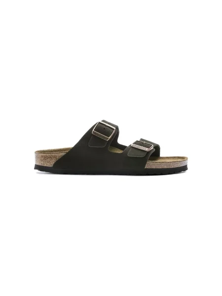 Pantofi Birkenstock din piele de căprioară maro