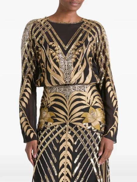 Bluză Temperley London cu paiete negru