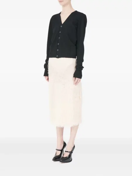 Cardigan Maison Margiela de lână negru