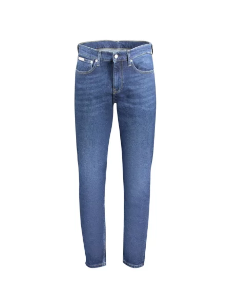Zwężane dżinsy Calvin Klein Jeans zwężany niebieski