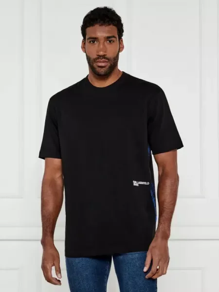 Karl Lagerfeld Jeans Tricou | Relaxed fit negru