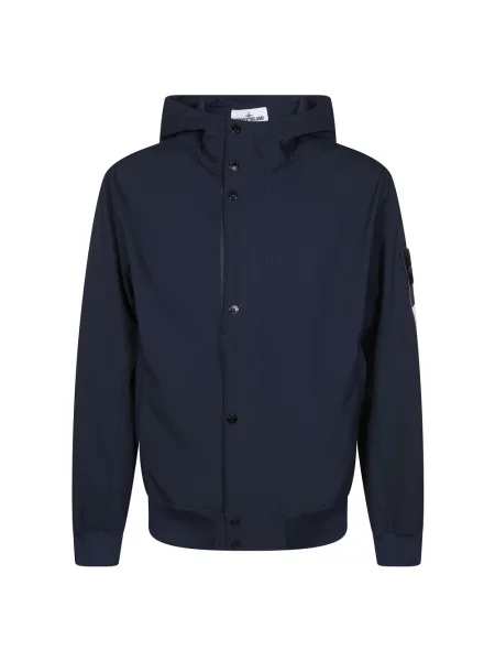 Parka Stone Island z kamieniami niebieska