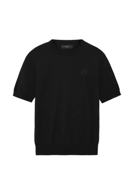 Tricou Amiri cu broderie negru