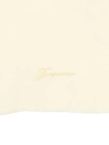 Fular Jacquemus cu broderie galben