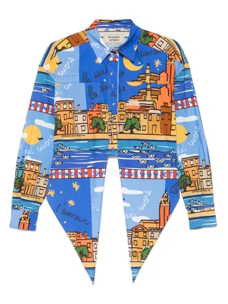 Koszula Alessandro Enriquez niebieska