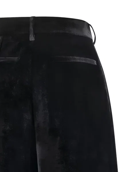 Pantaloni Darkpark de catifea negru