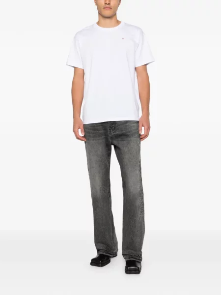 Tricou Diesel cu broderie alb