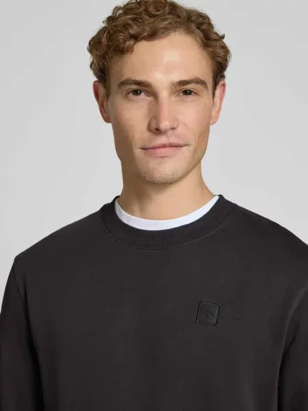 Bluza o kroju regular fit z czystej bawełny z naszywką z logo Scotch & Soda czarna