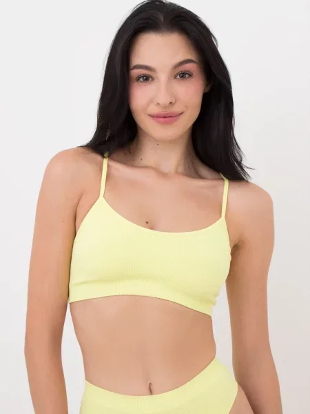 Топ Giulia из микрофибры желтый
