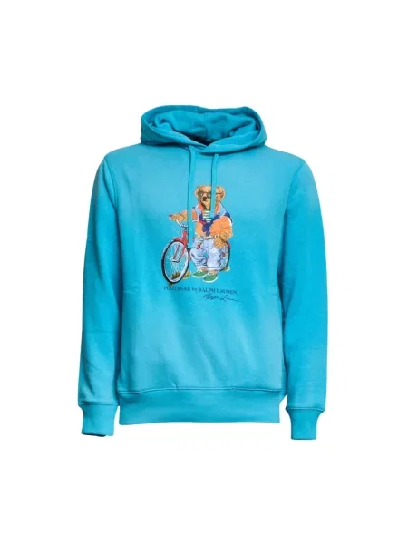 Polo Ralph Lauren Bluzy Mężczyzna M Graphic Hoodie niebieski
