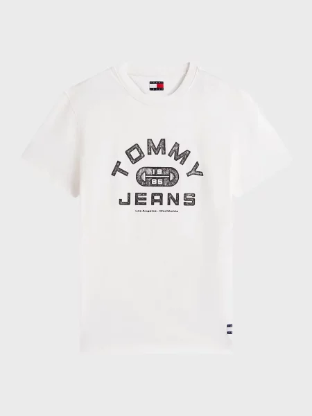 Спортзал футболка Tommy Jeans біла