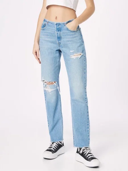 Levi's Blugi MINI WAIST | Straight fit albastru